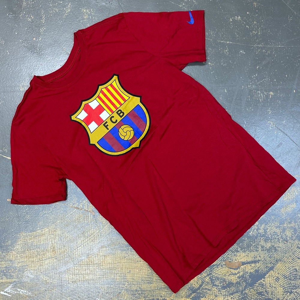 Nike Barcelona Soccer Shirt 689654-619 Large World Cup Messi Spain FCB Atiani